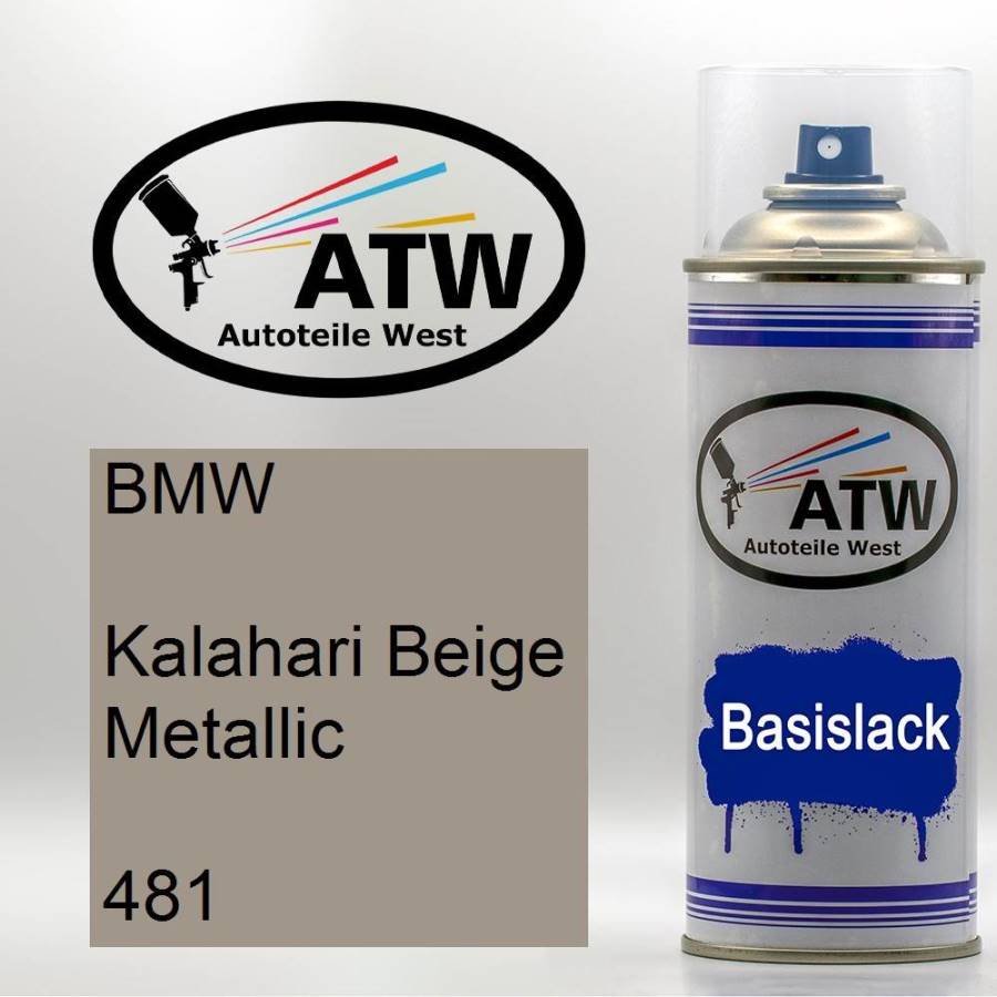 BMW, Kalahari Beige Metallic, 481: 400ml Sprühdose, von ATW Autoteile West.